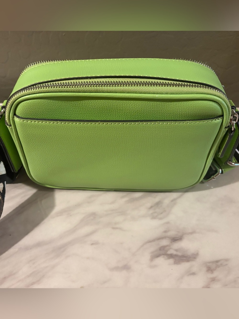 Karl Lagerfeld Neon Green Leather Crossbody - Picture 5 of 5